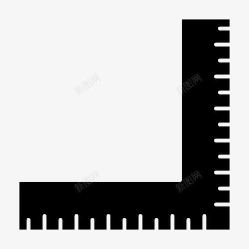 尺学量图标svg_新图网 https://ixintu.com 学校 学生 尺学 量直