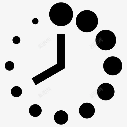 现代时钟指针时间图标svg_新图网 https://ixintu.com 商业 图标 实体 实体图 挂钟 指针 时钟 时间 现代