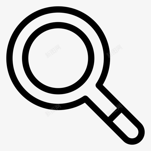 搜索查找玻璃图标svg_新图网 https://ixintu.com 图标 媒体 搜索 查找 玻璃 网络 联机 设置