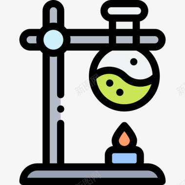 化学实验室23线性颜色图标图标