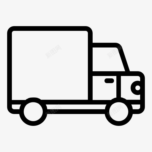 卡车送货集装箱海运图标svg_新图网 https://ixintu.com 卡车 海运 电子商务 线路 运输 送货 集装箱
