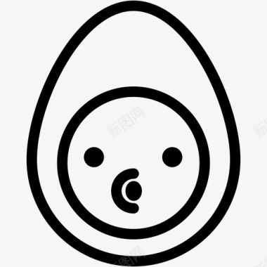 吹煮鸡蛋表情图标图标