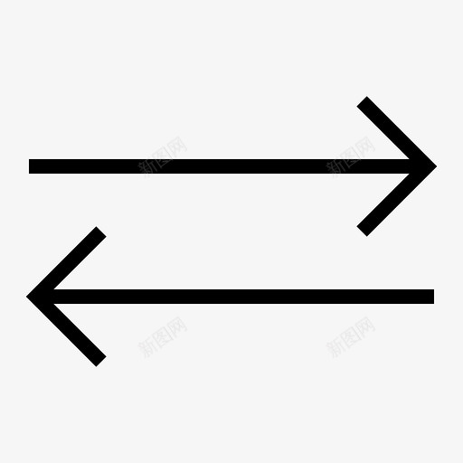 箭头方向左右图标svg_新图网 https://ixintu.com 左右 指针 方向 箭头 轮廓