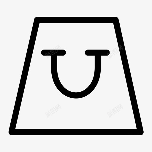 购物袋电子商务营销图标svg_新图网 https://ixintu.com 电子商务 营销 购物袋