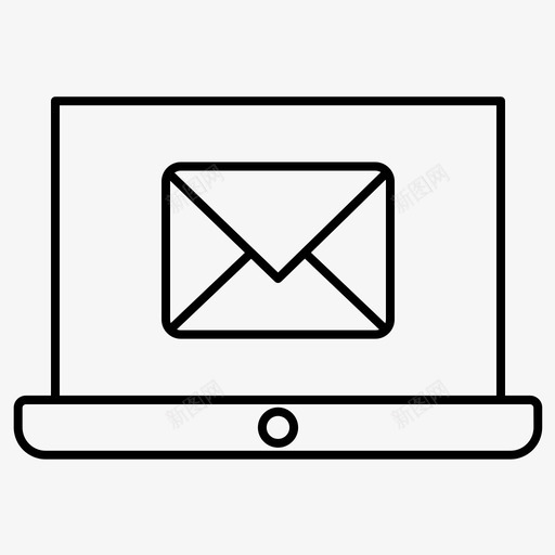 电子邮件笔记本电脑信件图标svg_新图网 https://ixintu.com 信件 信息 常规 用户界面 电子邮件 电脑 笔记本 集合