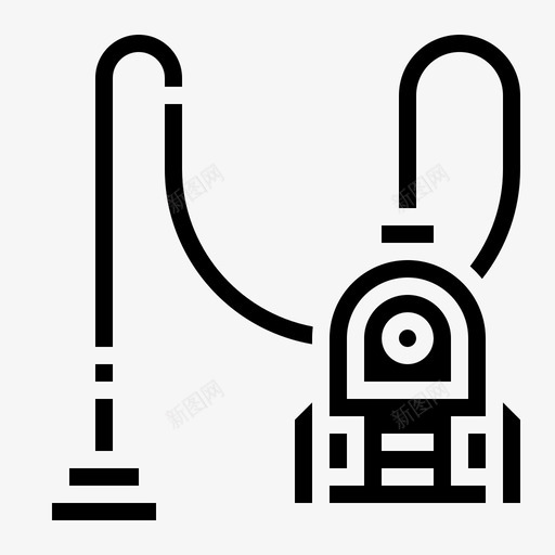 真空清洁灰尘图标svg_新图网 https://ixintu.com 固体 清洁 灰尘 电气 真空 设备