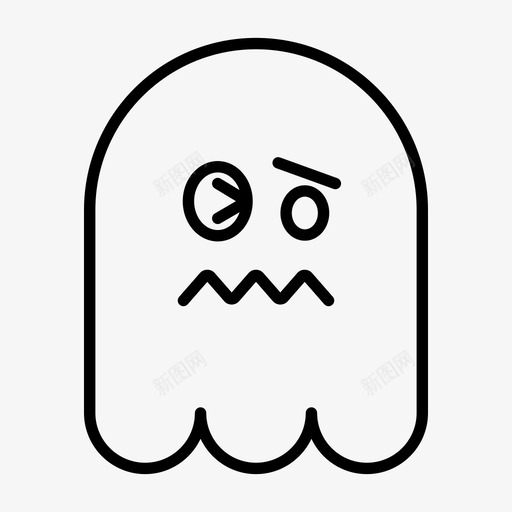 幽灵表情图标svg_新图网 https://ixintu.com 幽灵 表情