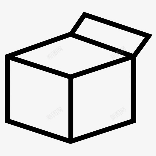 开箱货物交货图标svg_新图网 https://ixintu.com 交货 包装 开箱 物流 装箱 货物