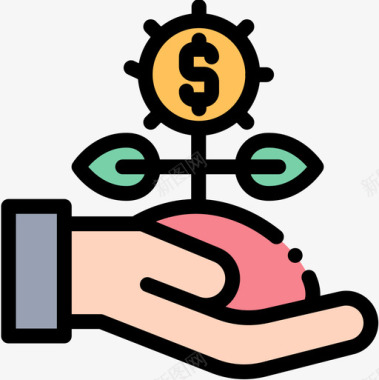 Bankbanking72线性颜色图标图标