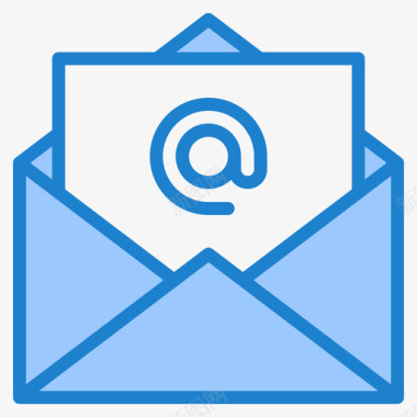 电子邮件网络技术16蓝色图标图标