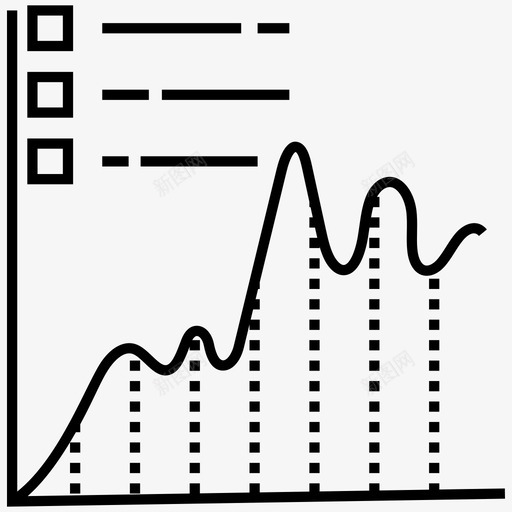 曲线图数据可视化图形表示图标svg_新图网 https://ixintu.com 分布图 可视化 向量 图形 图标 形图 数据 数据分析 曲线图 表示山