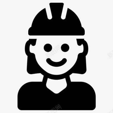 工人建筑工人工程师图标图标