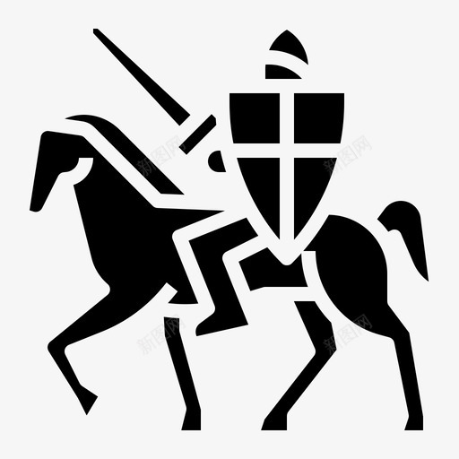 骑士战士研究图标svg_新图网 https://ixintu.com 战士 研究 骑士