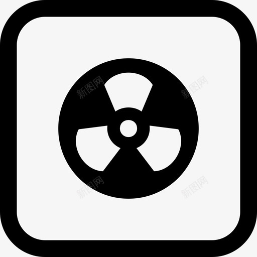 辐射危险核图标svg_新图网 https://ixintu.com 军事 危险 放射性 辐射