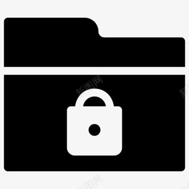 安全文件夹文件挂锁图标图标