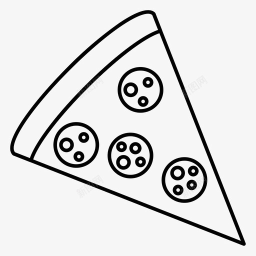 披萨食物菜单图标svg_新图网 https://ixintu.com 披萨 提纲 菜单 食物