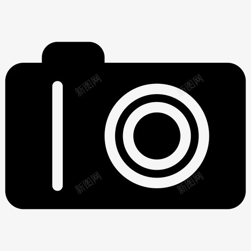 袖珍相机旅行旅行和度假实心图标svg_新图网 https://ixintu.com 实心 度假 旅行 相机 袖珍