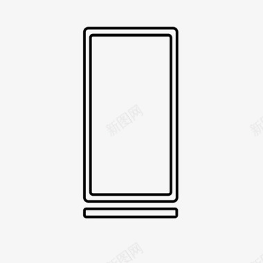 售货亭镜子监视器图标图标