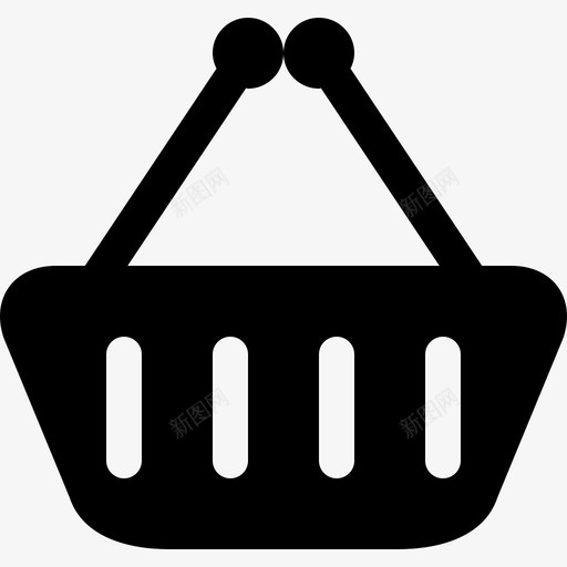 篮子带把手购买在线图标svg_新图网 https://ixintu.com 图标 在线 实心 把手 电子商务 篮子 购买