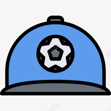 足球帽69号彩色图标图标