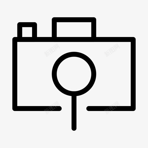 照相机图像研究图标svg_新图网 https://ixintu.com 图像 常规 搜索 材料 照相机 研究 线条