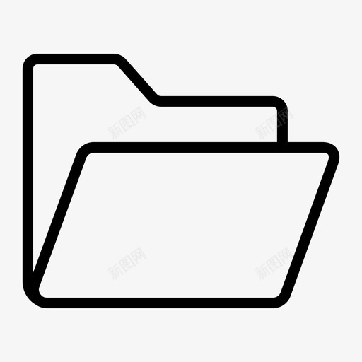 打开文件夹文档文件图标svg_新图网 https://ixintu.com 图标 基本 打开 文件 文件夹 文档 格式