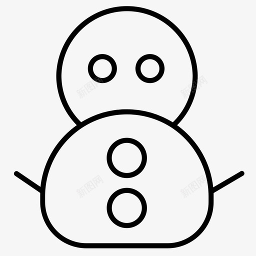 雪人圣诞节圣诞老人图标svg_新图网 https://ixintu.com 冬天 圣诞老人 圣诞节 雪人