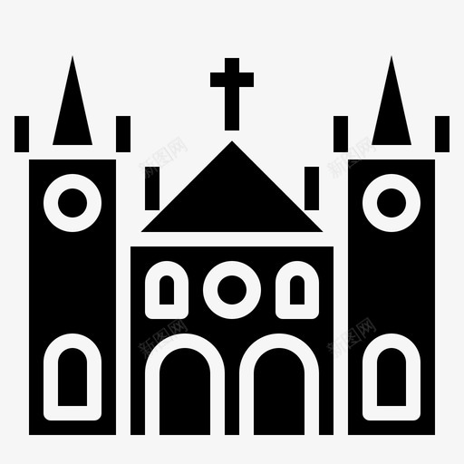 教堂天主教庆典图标svg_新图网 https://ixintu.com 天主教 婚礼 庆典 教堂 文化 纪念碑