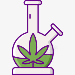 marijuana凤凰Marijuana4线性颜色图标高清图片