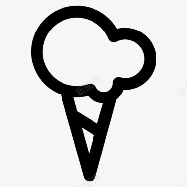 冰淇淋烹饪食品图标图标