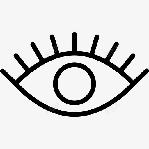 预览眼睛可见图标svg_新图网 https://ixintu.com 优化 可见 大纲 搜索引擎 眼睛 视觉 部分 预览 黑色