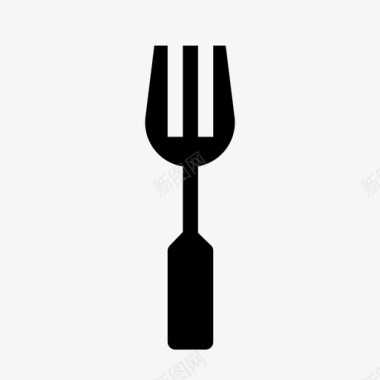 叉子食物叉子和刀图标图标