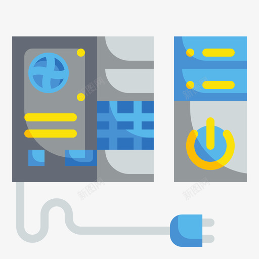 机箱计算机硬件25扁平图标svg_新图网 https://ixintu.com 扁平 机箱 硬件 计算机
