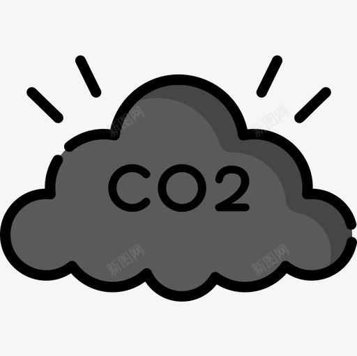 二氧化碳可再生能源2线性颜色图标svg_新图网 https://ixintu.com 二氧化碳 再生 可再 线性 能源 颜色