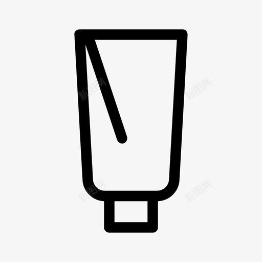 乳液奶油肥皂图标svg_新图网 https://ixintu.com 乳液 化妆品 奶油 生产线 管子 肥皂
