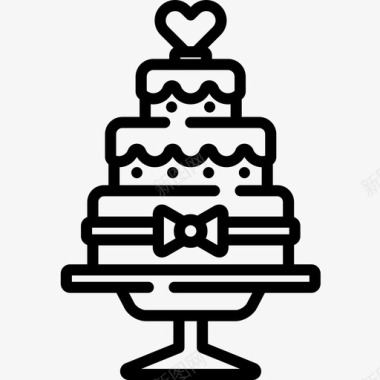 结婚蛋糕婚礼206直系图标图标