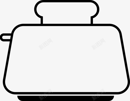 烤面包机面包家用图标svg_新图网 https://ixintu.com 厨房 家用 家用电器 烤面包 面包 面包机