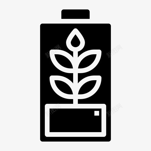 Eco电池3固态图标svg_新图网 https://ixintu.com Eco 固态 电池