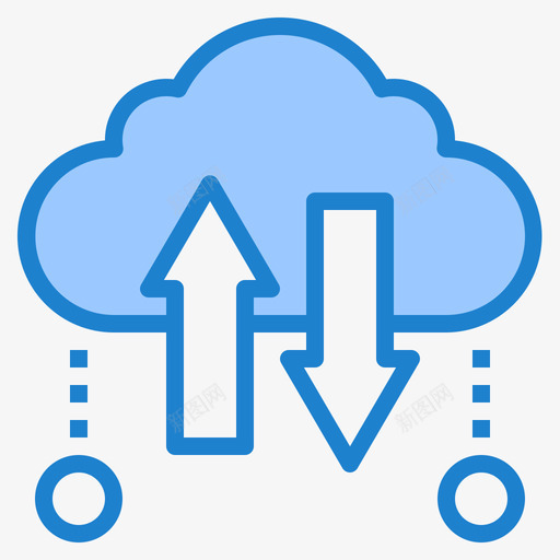 托管网络技术16蓝色图标svg_新图网 https://ixintu.com 托管 网络技术 蓝色