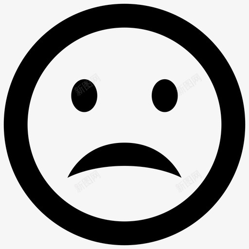 不开心表情情感图标svg_新图网 https://ixintu.com ui 不开 媒体 开心 悲伤 情感 社交 表情