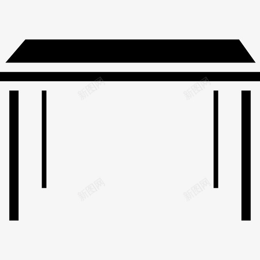桌子家具127实心图标svg_新图网 https://ixintu.com 实心 家具 桌子
