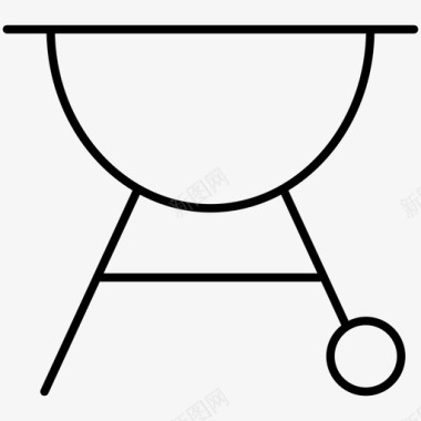 烧烤厨房用具图标图标