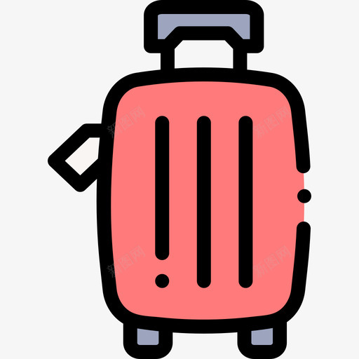 行李箱床和早餐30线性颜色图标svg_新图网 https://ixintu.com 早餐 线性 行李箱 颜色