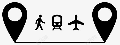 多行程旅程飞机图标svg_新图网 https://ixintu.com 定位 旅程 概念 步行 火车 行程 路线 飞机
