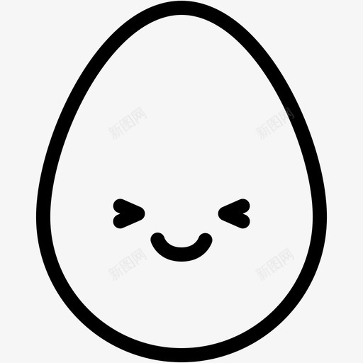 快乐鸡蛋表情图标svg_新图网 https://ixintu.com 快乐 情绪 感觉 表情 鸡蛋