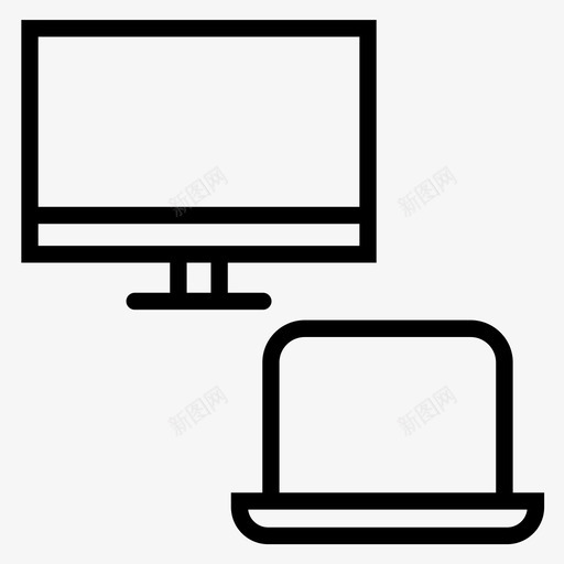 消费电子设备物联网图标svg_新图网 https://ixintu.com 显示器 消费 电子 电脑 电视 笔记本 联网 设备
