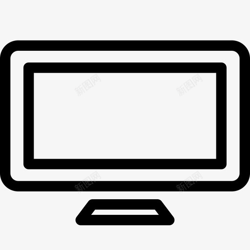 液晶屏台式机显示器图标svg_新图网 https://ixintu.com 台式机 显示器 液晶屏 电脑外设 电视