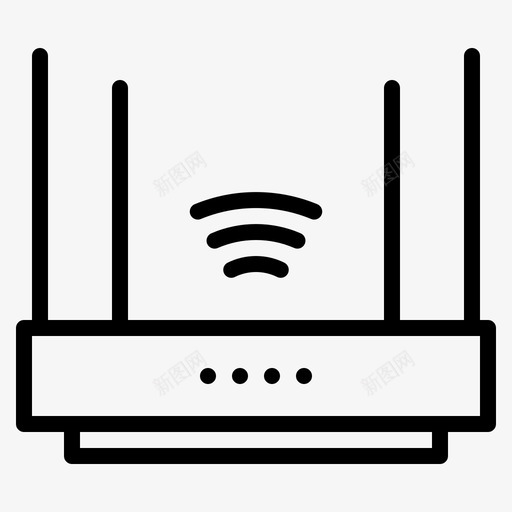 路由器家用电器17概述图标svg_新图网 https://ixintu.com 家用电器 概述 路由器