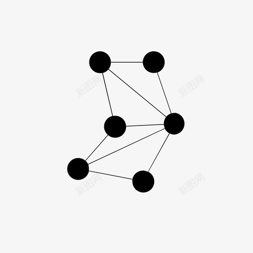 几何连接点图标svg_新图网 https://ixintu.com 几何 节点 连接点