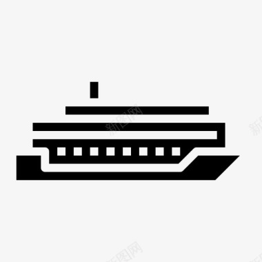 帆船运输邮轮运输图标图标